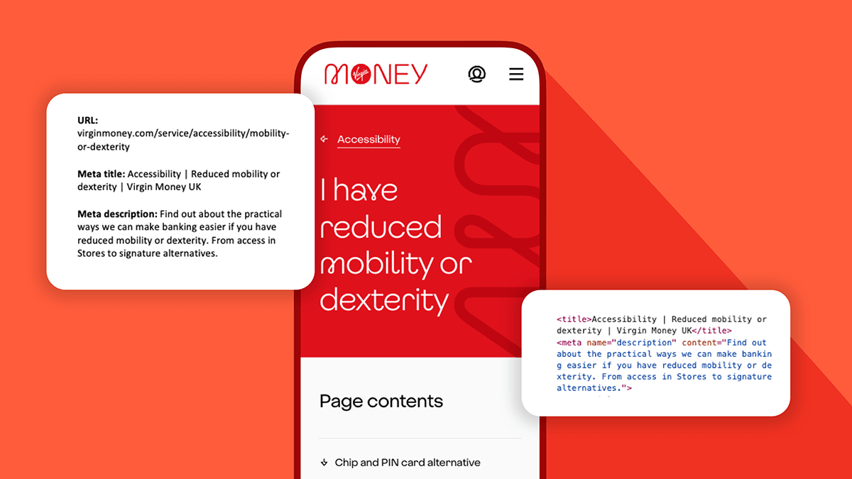 A webpage with its metadata seen in a word doc and in the HTML code